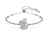 Swar*vski - Swan bangle Swan, White, Rhodium plated-5649772